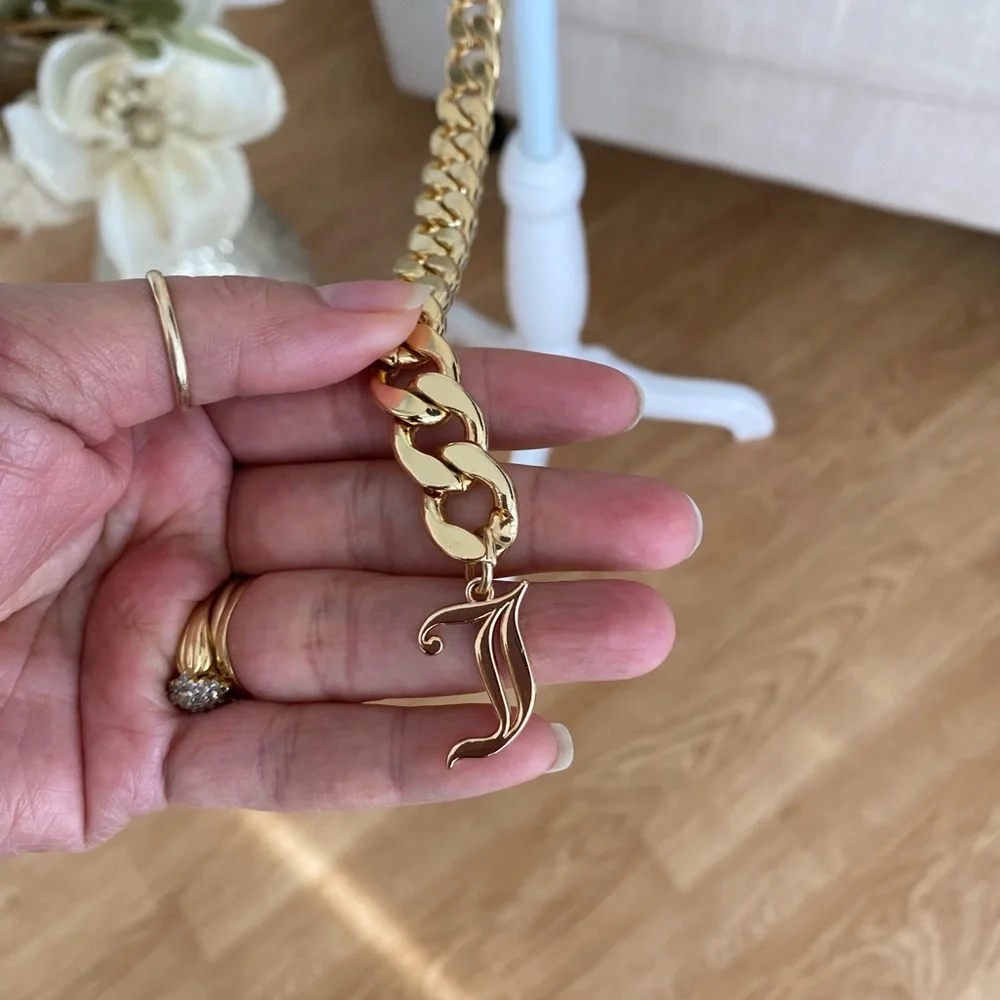 JUICY COUTURE WOMEN’S GOLD METAL BELT SIZE: M/L - Picture 4 of 10